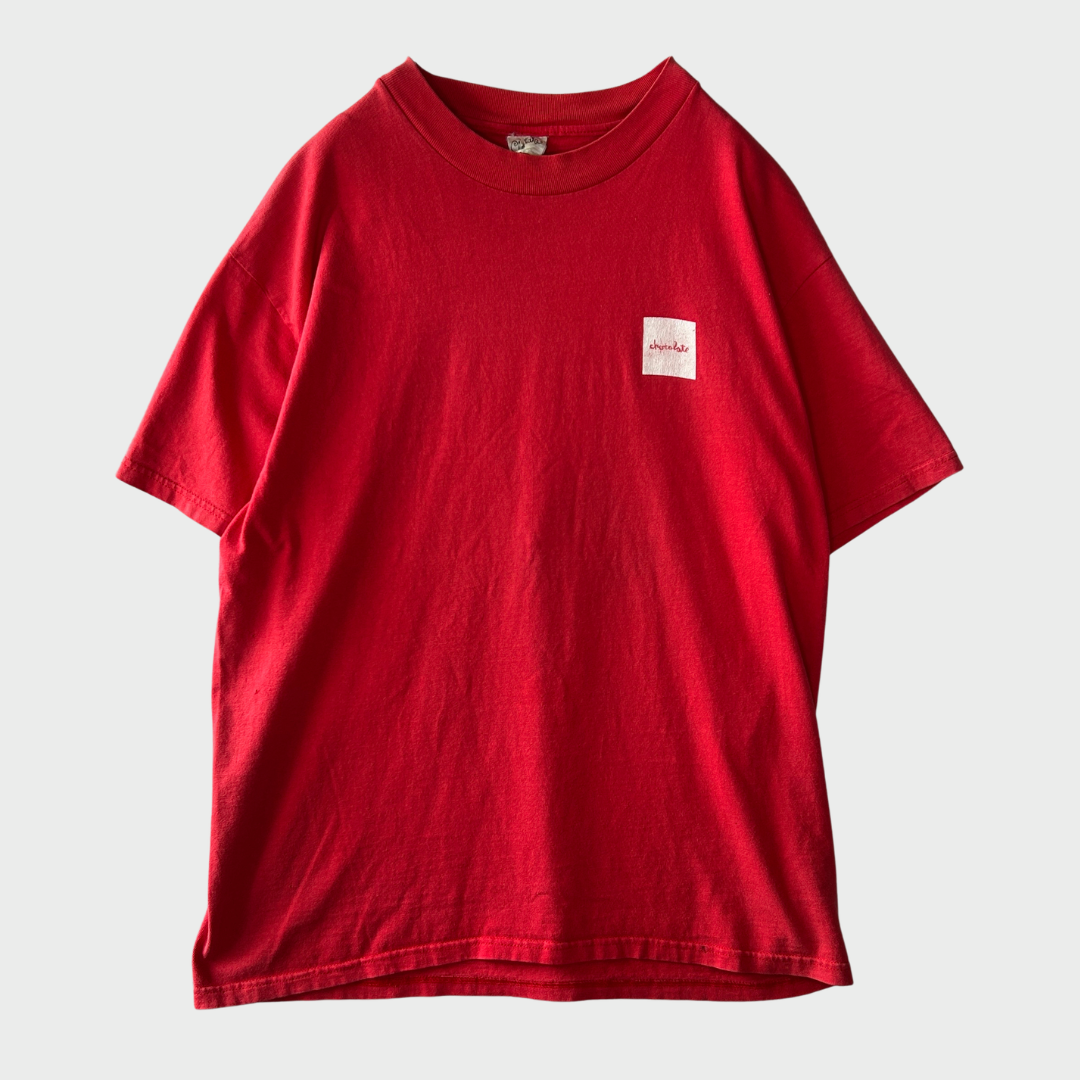 90's chocolate チョコレート Tシャツ 赤 (L)/B3736T-SO