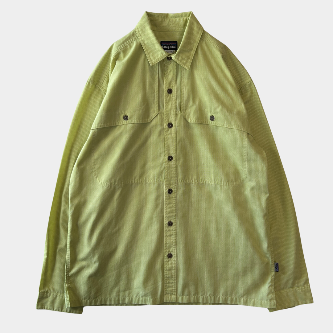 00's Patagonia パタゴニア Island Hopper  Shirt コットン/ポリエステル (M)/C1315SH-SO