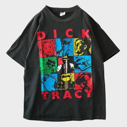 90's UNITED STARS OF AMERICA "Dick Tracy" ディック・トレイシー ムービーTシャツ 黒(XL)/B3510T-SO
