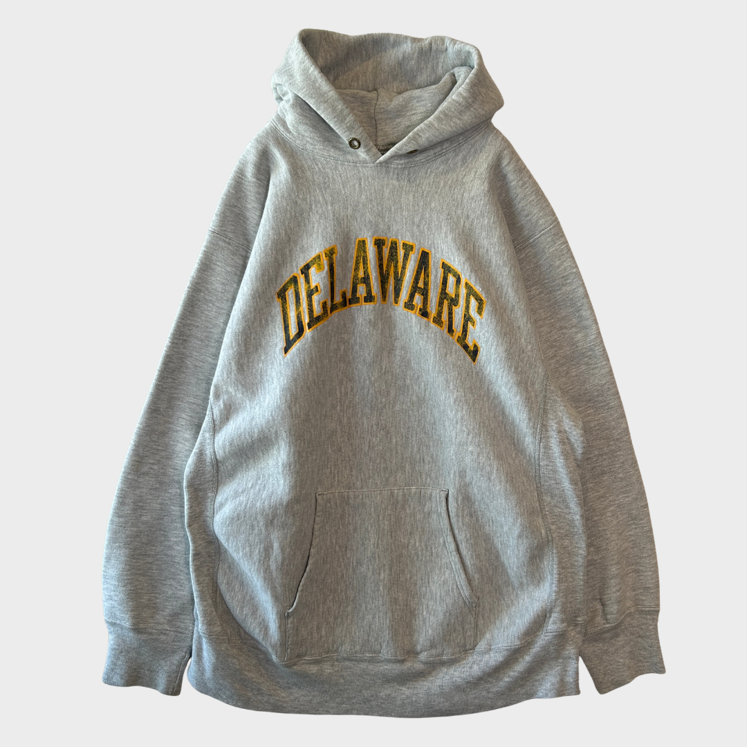 80's Champion Reverse Weave リバースウィーブ DELAWARE スウェットフーディー グレー(XXL)/C1440R-SO