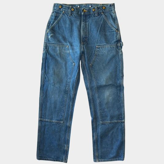 00's Carhartt カーハート デニム ダブルニーパンツ サスペンダーボタン B07 DNM(33×32)/B2759P-SO