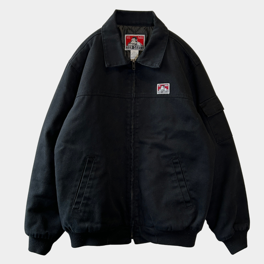 BEN DAVIS ベンデイビス T/Cツイル メカニックジャケット ワークジャケット ブラック(M)/C1588J-SO