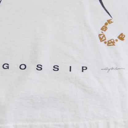 90's TW WILSON GOSSIP アートTシャツ 白/A3878T-SO