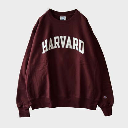 Champion Reverse Weave US企画 リバースウィーブ HARVARD カレッジスウェット ワインレッド (XL) /B4136R-SO