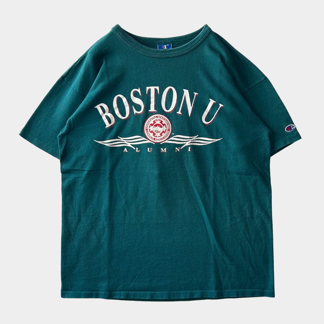 90's champion "BOSTON U ALUMNI" T-shirt (XL)/A6845T-SO