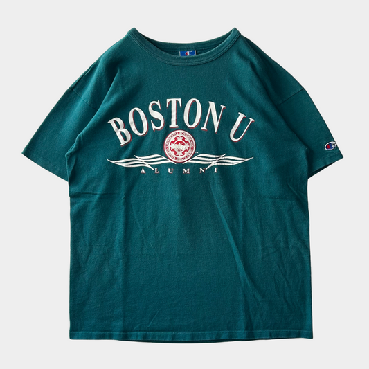 90's champion "BOSTON U ALUMNI" T-shirt (XL)/A6845T-SO