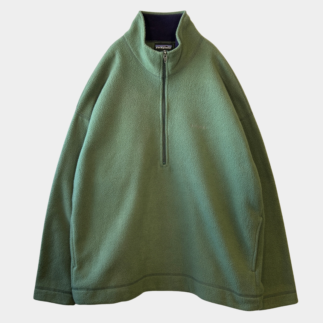 90's Patagonia パタゴニア ハーフジップフリースプルオーバー USA製(XL)/B1441F-SO