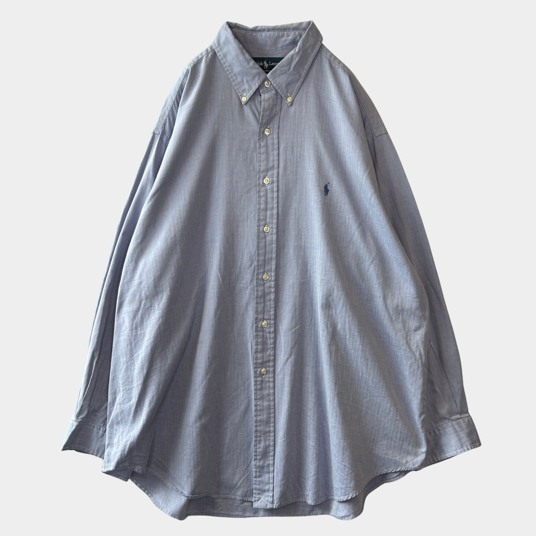 Ralph Lauren ラルフローレン ”YARMOUTH" コットンヘリンボーンシャツ 薄紫(18 34/35)/A8019SH-SO