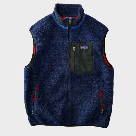 00's Patagonia retro x vest パタゴニア レトロ X ベスト フリース ネイビー (L)/A1537V-SO