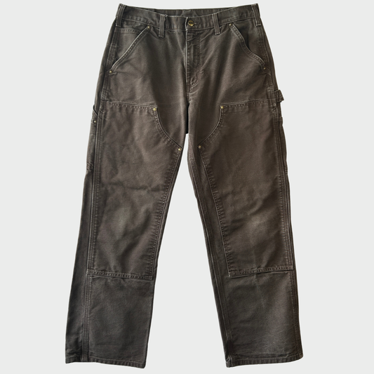 00's Carhartt カーハート ダブルニー ペインターパンツ B136 DKB ダークブラウン (W31/L30) /B3729P-SO