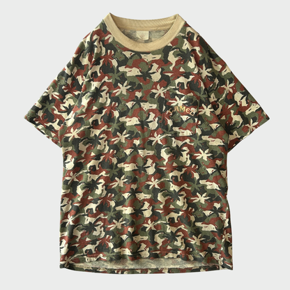 90's CAMEL ラクダ 迷彩柄 カモ柄 Tシャツ (XL) /B3518T-SO