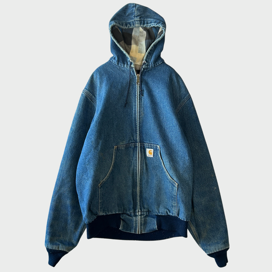 90's Carhartt カーハート アクティブジャケット 青 (サイズ不明)/A9814J-SO