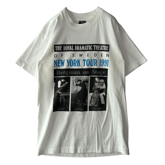 90's SCREEN STARS Bergman on Stage NEW YORK TOUR 1991 スウェーデン王立劇場 白 (M)/B2531T-SO