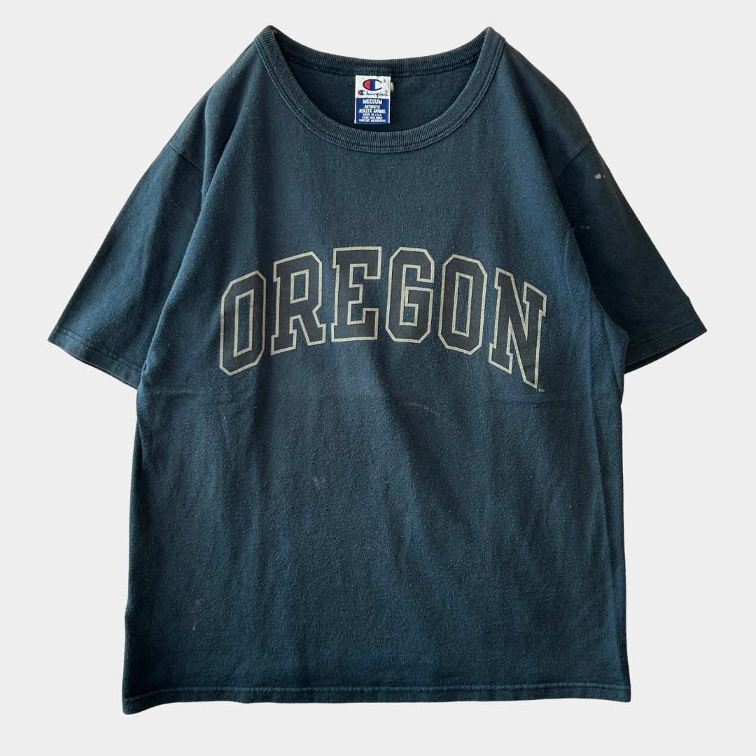 90's Champion チャンピオン OREGON カレッジTシャツ (M)/C0960T-SO