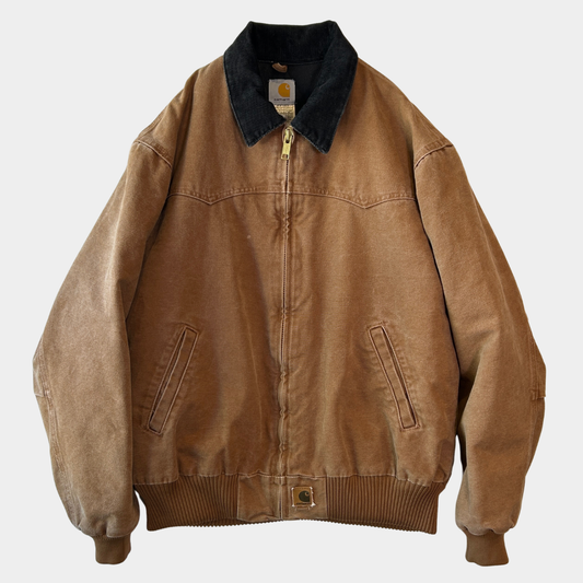 2006 Carhartt カーハート J14 BRN サンタフェジャケット 企業刺繍(XL)/C1848J-SO