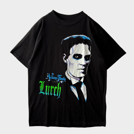 90's The Addams Family "Lurch" Tシャツ ブラック(L)/A6687T-SO