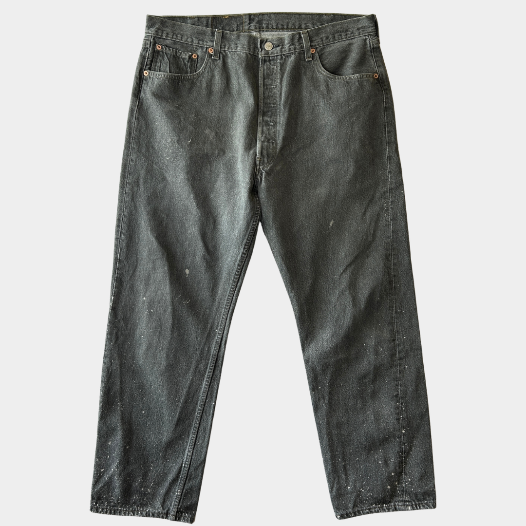 90's Levi's リーバイス 501-0658 先染め ブラック デニムパンツ USA製 (40×30)/A9767P-SO