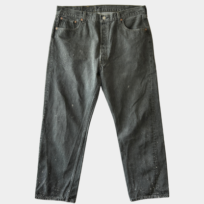 90's Levi's リーバイス 501-0658 先染め ブラック デニムパンツ USA製 (40×30)/A9767P-SO