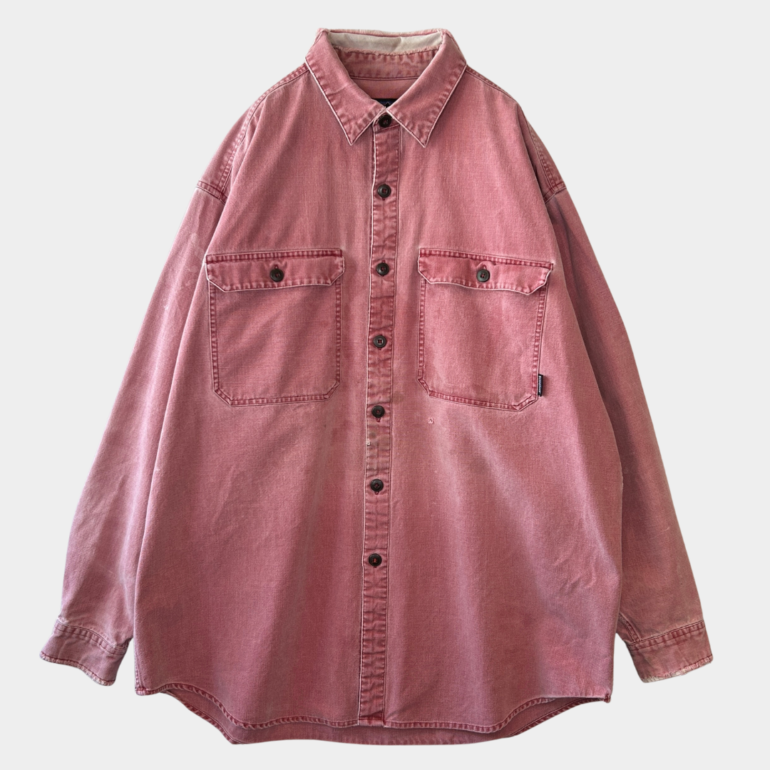 90's Patagonia パタゴニア キャンバスワークシャツ フェード(L)/C0776SH-SO