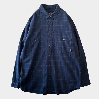 90's Patagonia パタゴニア オーガニックコットンチェックシャツ (XL)/C1419SH-SO