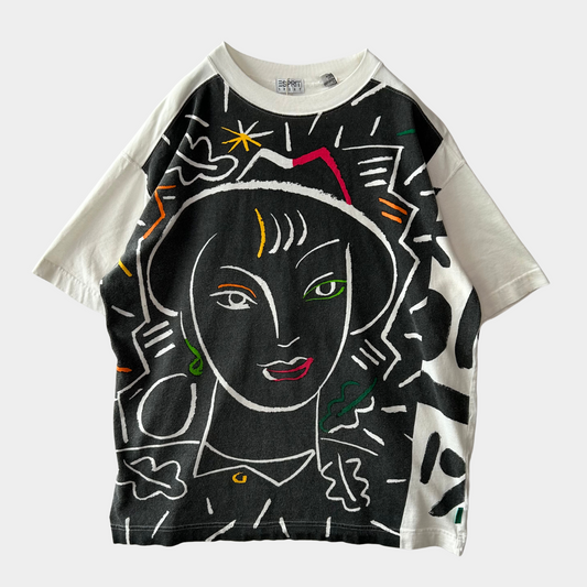 90's ESPRIT アートTシャツ 白(One Size)/B2357T-SO