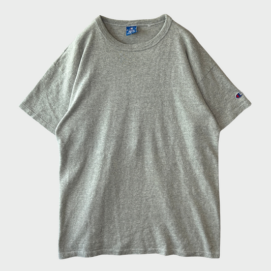 90's Champion 無地Tシャツ グレー (XL)/B2793T-SO