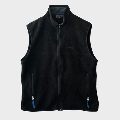 90's Patagonia パタゴニア フリース シンチラ ベスト USA製 黒 (XL) /C0744V-SO