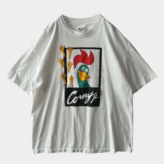 90's Hanes Kellogg ケロッグ Corny プリントTシャツ 企業T 白 (XL)/B2066T-SO