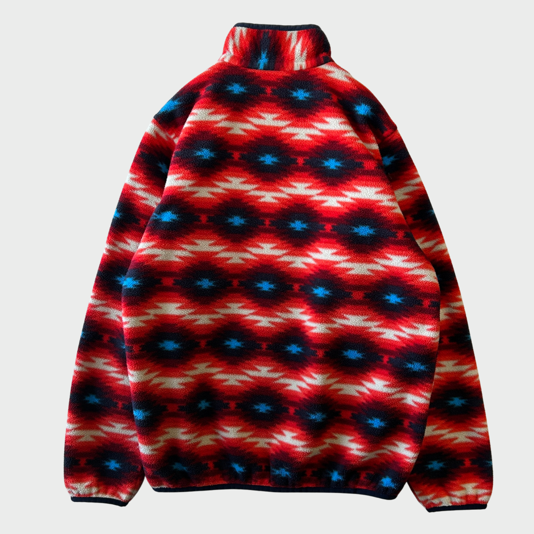 FA15 Patagonia パタゴニア ウィメンズ スナップT ネイティブ柄 シンチラ レッドネイビー (M) /A9853F-SO