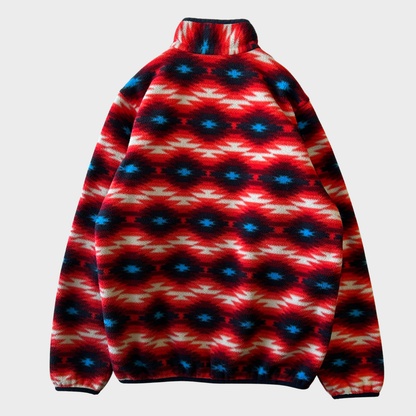 FA15 Patagonia パタゴニア ウィメンズ スナップT ネイティブ柄 シンチラ レッドネイビー (M) /A9853F-SO