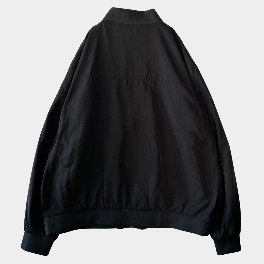 00's Calvin Klein フライト ボンバージャケット 黒 (XL)/B3631J-SO