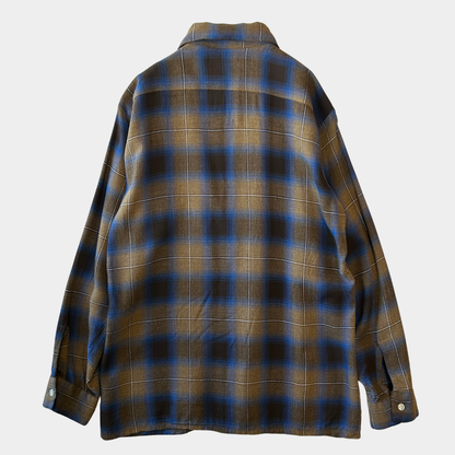 70's Chevella by Arrow レーヨン オンブレチェックシャツ (M)/A9198SH-SO
