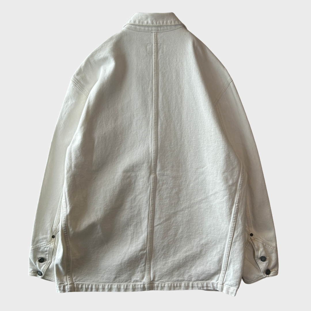00's Calvin Klein Jeans カルバンクライン カバーオール 白 (L)/B2339O-SO