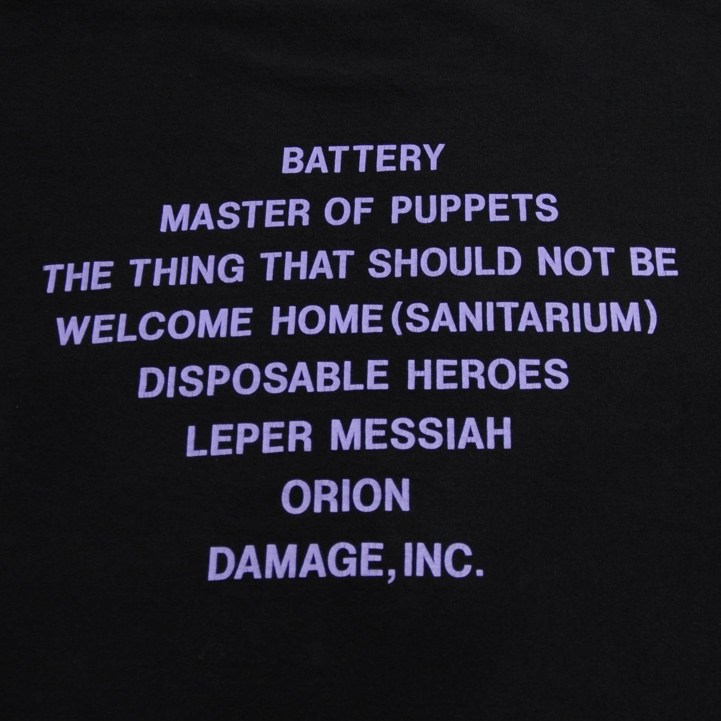 90's Metallica MASTER OF PUPPETS Tシャツ (L)/A1716T-S