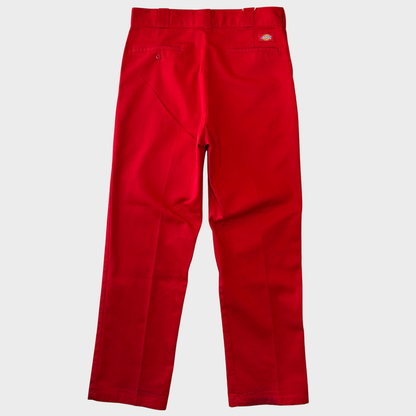 90's Dickies 874 ディッキーズ チノパン ワークパンツ 赤 (34×33)/C0752P-SO