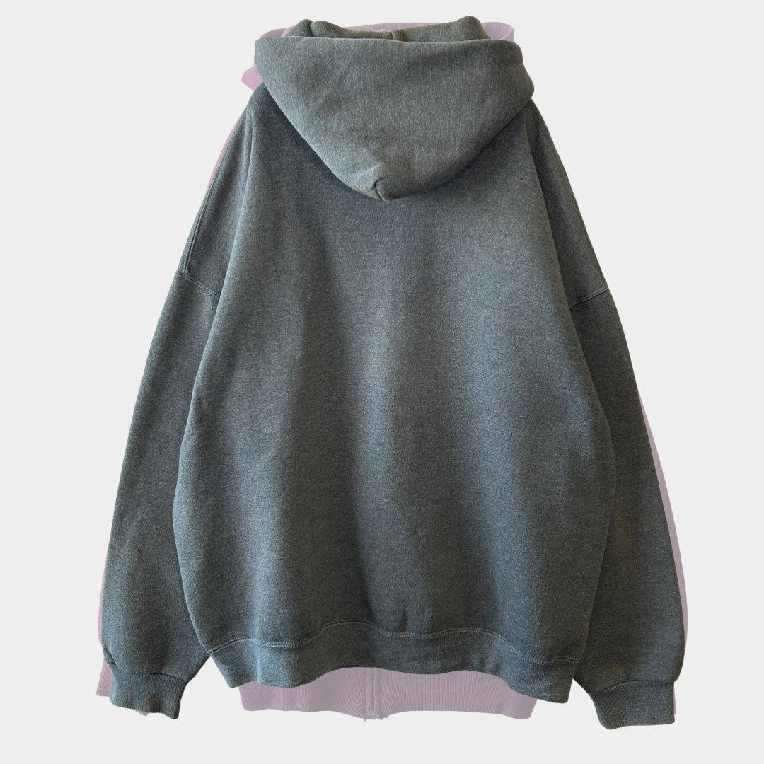 00's Russell Athletic  ラッセル ジップフーディー パーカー ダークグレー (XL) /A8816S-SO