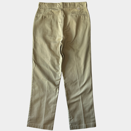 80's Dickies ディッキーズ 874 チビタグ ワークパンツ USA製 ベージュ (36×32)/A8633P-SO