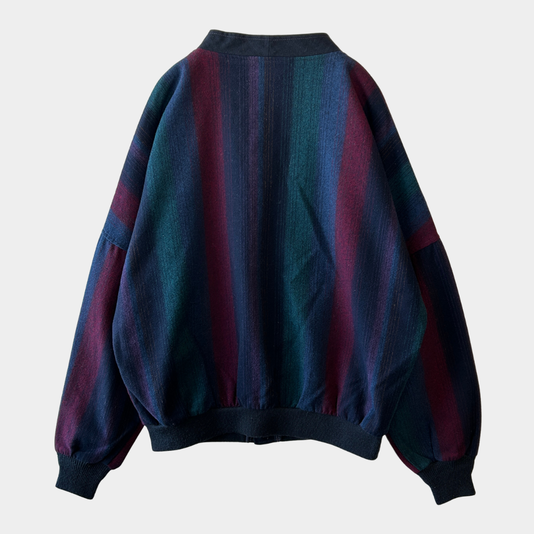 ８0's Pendleton ペンドルトン ウールカーディガン ストライプ USA製(XL)/A5861S-SO