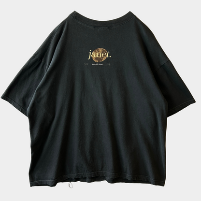 90's Janet Jackson ジャネット・ジャクソン 93-94 World Tour Tシャツ 黒(XL)A7132T-SO