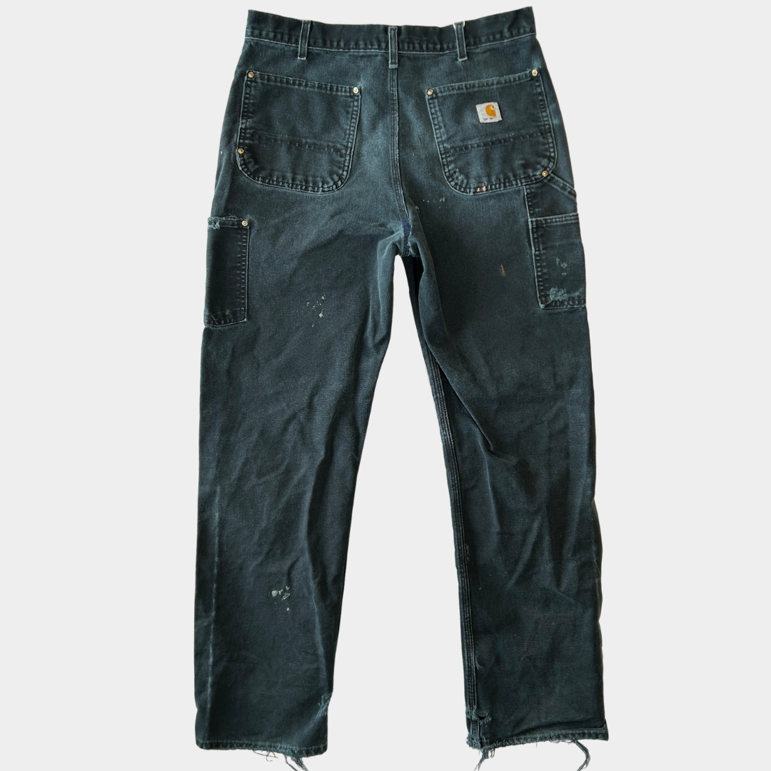 00's Carhartt カーハート B01 BLK ダブルニーワークパンツ ペインター USA製(33×34)/B3427P-SO