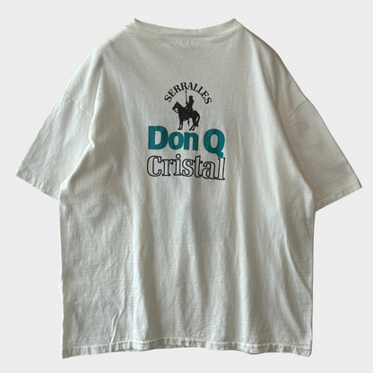 90's Hanes Don Q "クリスタル" アルコールTシャツ 白 (XL)/B2112T-SO
