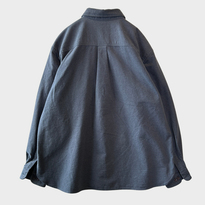 90's L.L.Bean エルエルビーン シャモアクロス シャツ ブルーグレー (ウィメンズXL) /B4153SH-SO