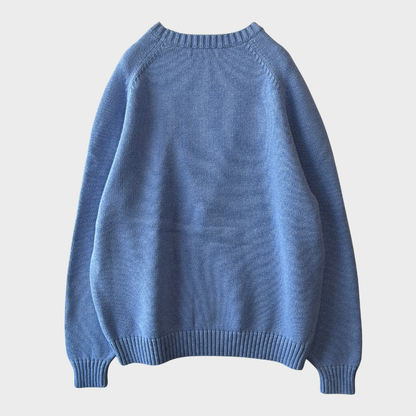 00's Lands'end ランズエンド コットンニット ドリフターセーター (L)/A8514K-SO