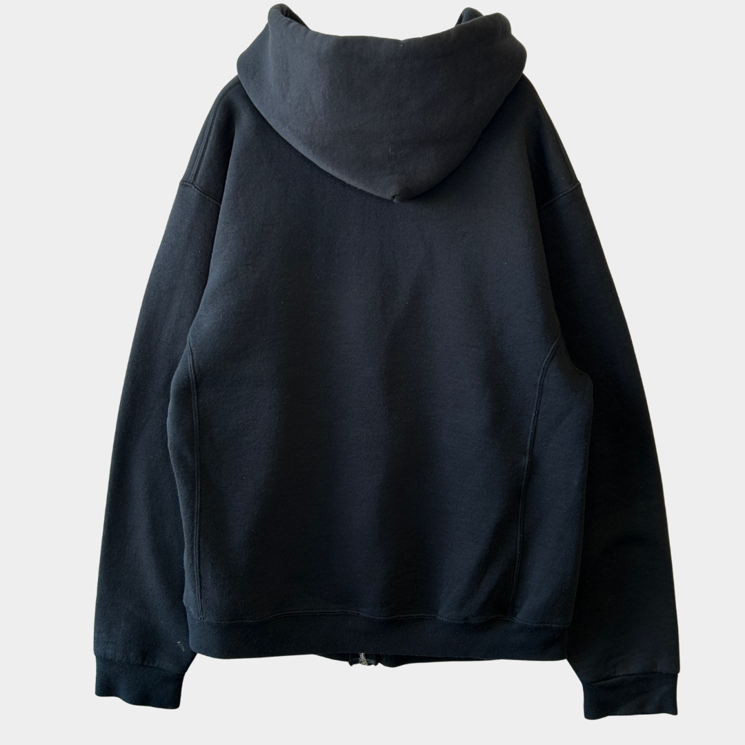 00's Russell ラッセル ジップアップフーディー スウェット パーカー 黒(M)/A8829S-SO