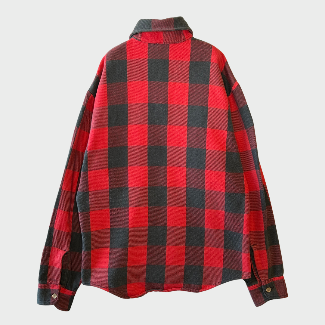 70's Big Mac ブロックチェックシャツ 赤黒 (S)/A8815S-SO