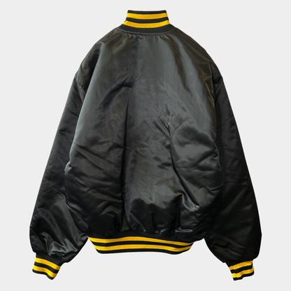 90's ブランド不明 U.S.ARMY ナイロンスタジャン 黒 (M)/A5329O-SO