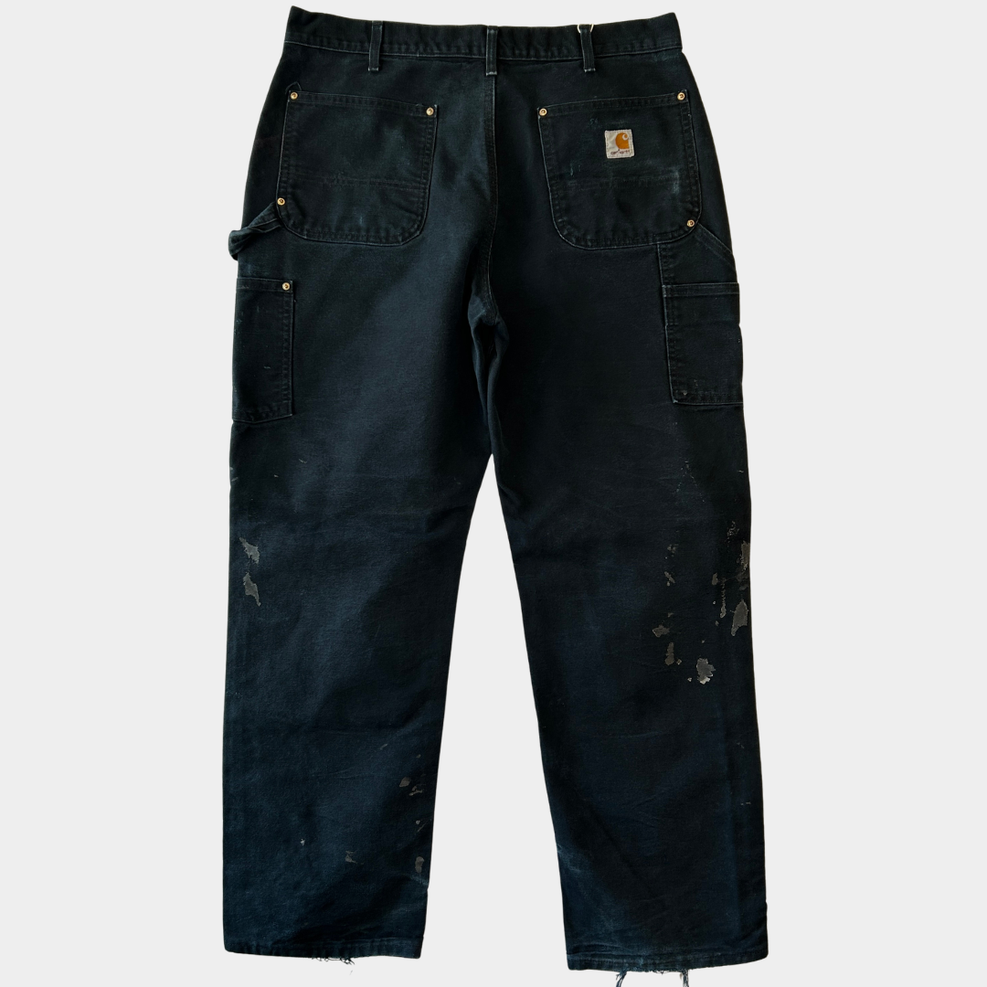 00's Carhartt カーハート ダブルニー USA製 黒 (サイズ不明)/C1293P-SO