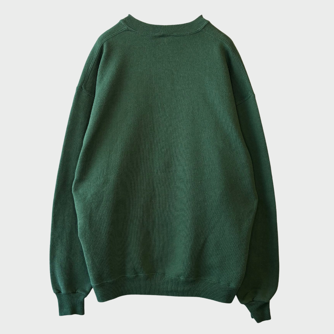 90's Russell Athletic Jong Wood カレッジスウェット 緑 (XL)/B3329S-SO