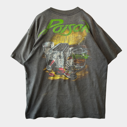 80's  POISON ポイズン"Nothin but a good time" プロモTシャツ バンドT 黒(XL)/TA7264T-SO