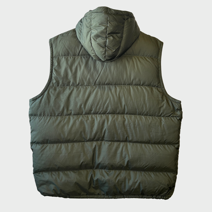00's Ralph Lauren ラルフローレン ダウンベスト フード脱着可能 カーキ (2XL) /C0067V-SO